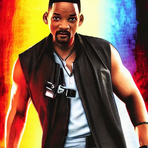 Image similar to Will Smith playing as blade Digital art 4K detail