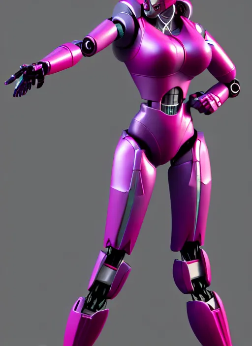 Prompt: Helen Parr as the transformer arcee, android heroine, robot girl, 3d model, curvy, octane render, many intricate details, artstation trending, conceptart.com, official media