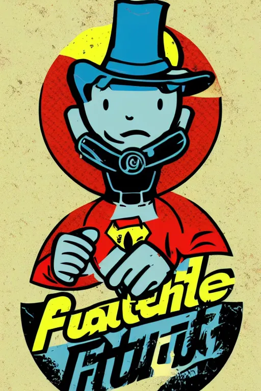 Image similar to fallout 7 6 retro futurist illustration art by butcher billy, sticker, colorful, illustration, highly detailed, simple, smooth and clean vector curves, no jagged lines, vector art, smooth andy warhol style