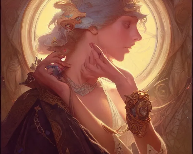 Image similar to photography of chris ofili, deep focus, d & d, fantasy, intricate, elegant, highly detailed, digital painting, artstation, concept art, matte, sharp focus, illustration, hearthstone, art by artgerm and greg rutkowski and alphonse mucha