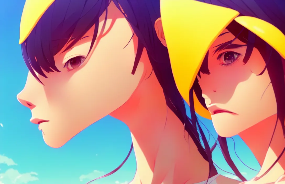 Prompt: ⁠portrait of a Lemon , Beach background, rich vivid colors, ambient lighting, dynamic lighting, 4k, HQ, official media, anime key visual, makoto shinkai, ilya kuvshinov, lois van baarle, rossdraws, detailed, trending on artstation