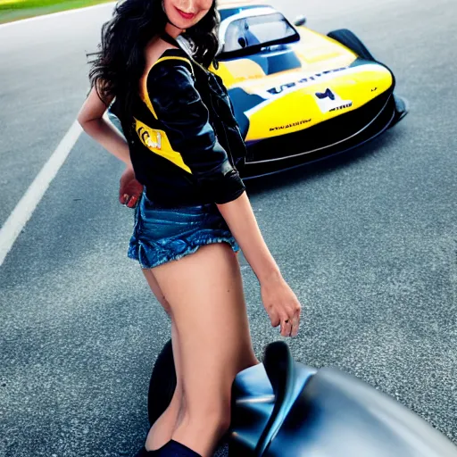 Prompt: gal gadot as a formula one driver, nikon 3 5 mm portrait photography, ultra realistic