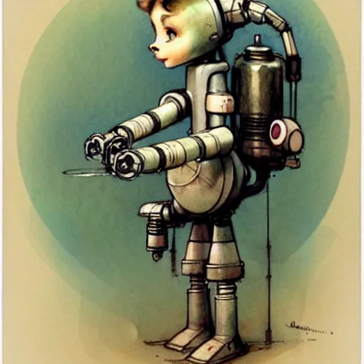 Image similar to ( ( ( ( ( 1 9 5 0 s robot girl. muted colors. ) ) ) ) ) by jean - baptiste monge