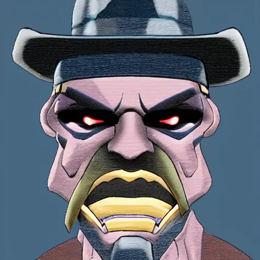 Prompt: cad bane, close up, bad flash photography