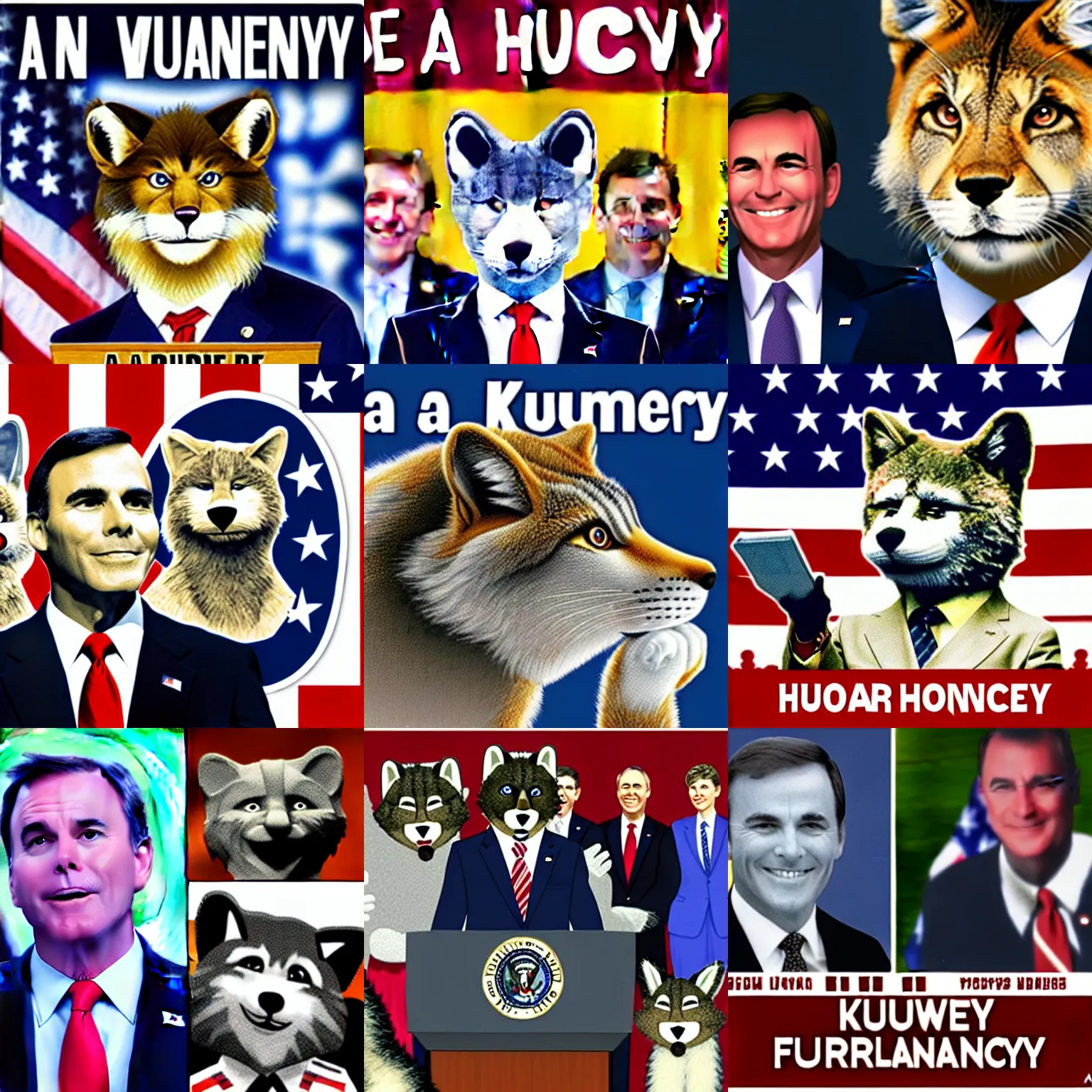 Image similar to a furry presidency