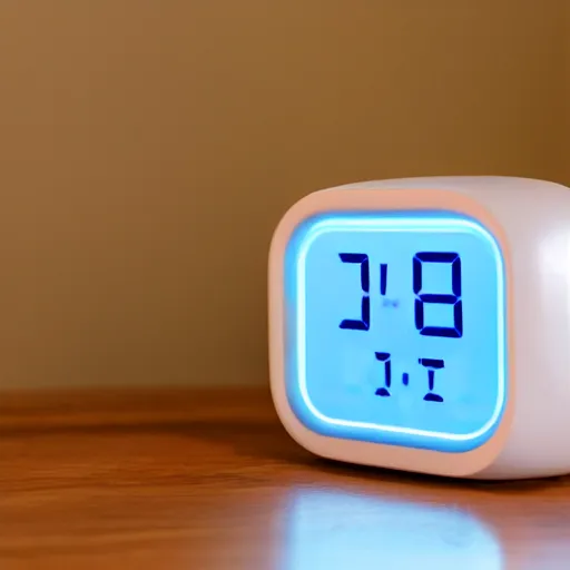 Image similar to a digital alarm clock in the shape of Jenny Wakemen