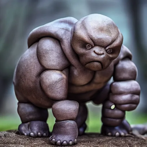 Image similar to national geographic photo of geodude, pokemon in the wild, intricate, portrait, 8 k highly professionally detailed, hdr, award winning