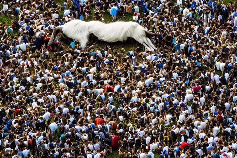 Image similar to The 200ft long goat, Guinness Book of World Records holder, photograph