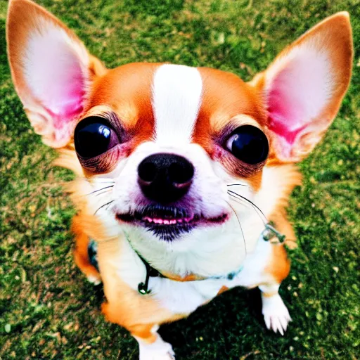 Image similar to chihuahua holding a camera