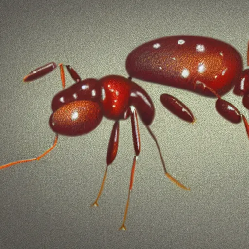 Prompt: a colorful realistic drawing of ants going grocery shopping, detailed, depth of field, 8 k render, hd