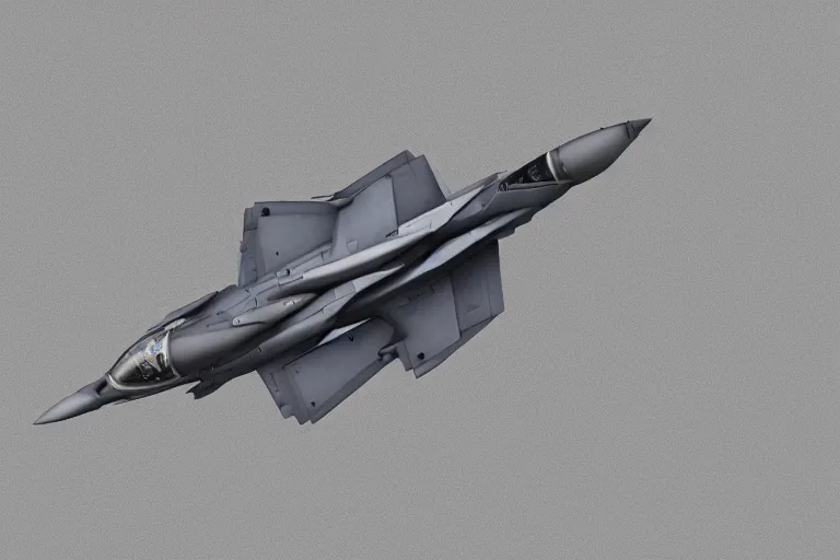 Image similar to top down view of a futuristic jet fighter, katsuhiro otomo, in gunmetal grey, very symmetrical, in blueprint form, in the style of will burns, f - 3 5 inspired, robotic, highly detailed, artstation, pinterest, deviantart, super realistic, unreal engine