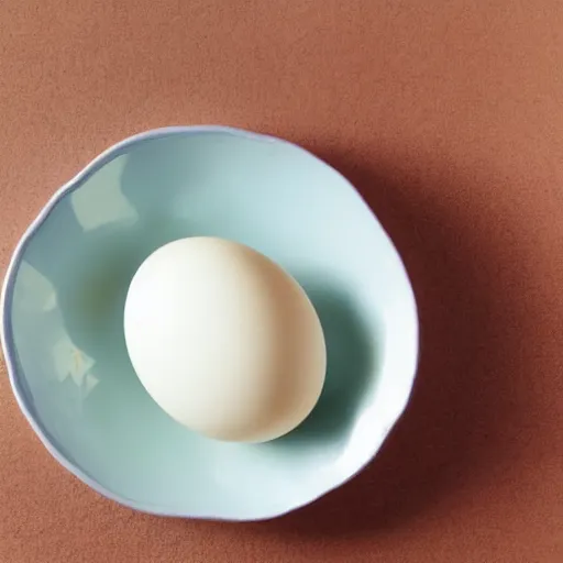 Prompt: a perfectly ordinary egg made of egg