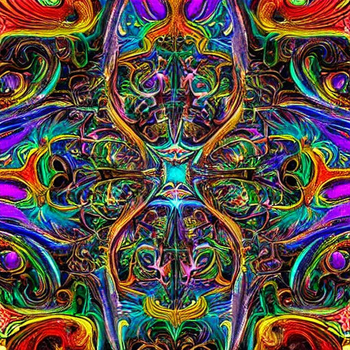 Image similar to a beautiful intricate stone carving of a sprawling psychedelic cathedral populated by mandelbrot fractals by android jones, carved soap, unreal engine, splashes of neon, volumetric lighting, dynamic lighting, bright, dramatic lighting, high contrast, neon glow, carved marble, opalescent, sacred geometry, religious, angelic, catholicpunk, stark, trending on artstation