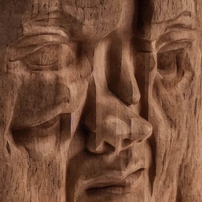 Image similar to public sculpture minimalist bust portrait of a shah rukh khan, beautiful symmetrical face accurate face detailed face realistic proportions, carved out of cedar wood on a pedestal by stephan balkenhol and martin puryear and ron mueck, hyperrealistic dramatic lighting shocking detail trending on artstation 8 k