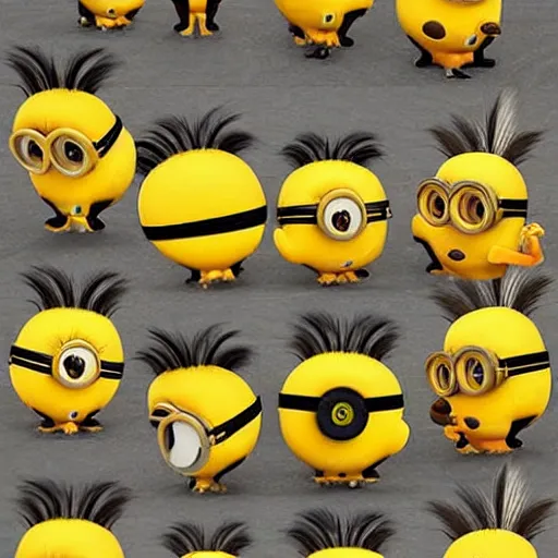 Image similar to squirrel in style of minions movie