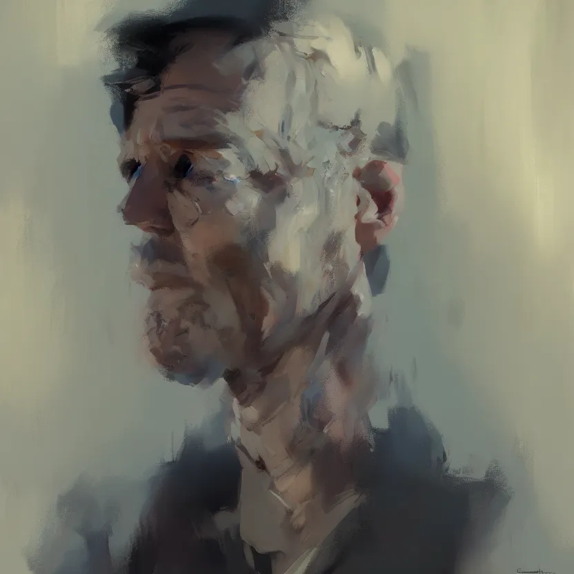 Image similar to A beautiful character portrait painting by Craig Mullins