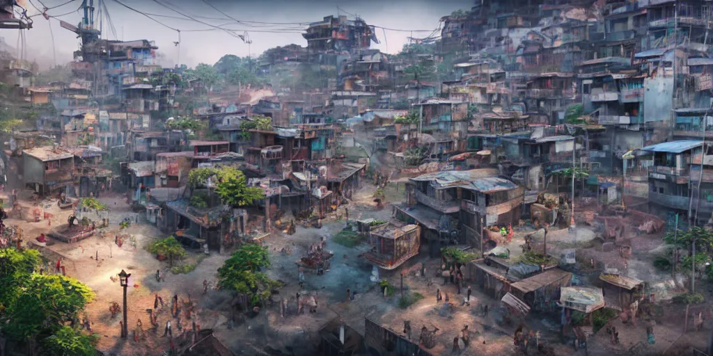 Image similar to a film still of favela on a pirate ship, medium shot, waist up, studio ghibli, pixar and disney animation, sharp, rendered in unreal engine 5, anime key art by greg rutkowski, bloom, dramatic lighting