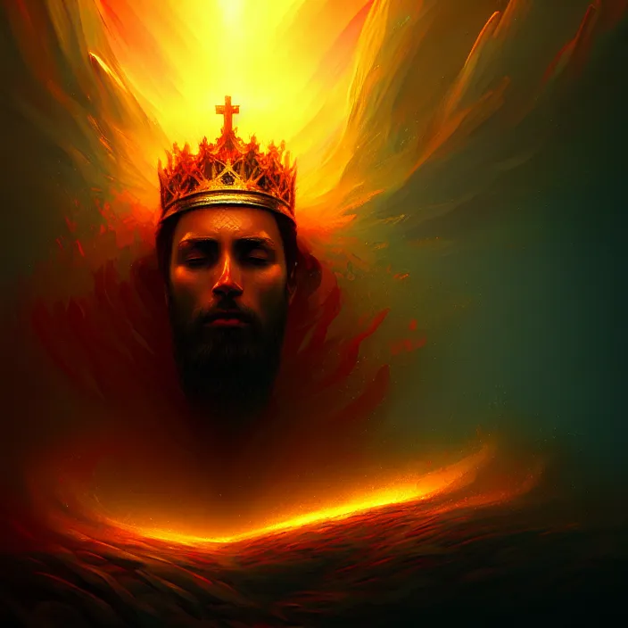 Image similar to the power of a king, amazing digital painting, by anato finnstark, anato finnstark digital art, intricate details, ultra realistic, beautiful art, volumetric lighting, ultrarealistic, by anato finnstark, trending cgsociety, artstation