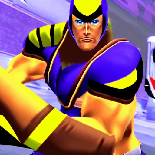 Prompt: captain falcon mortal kombat fatality, gameplay twitch