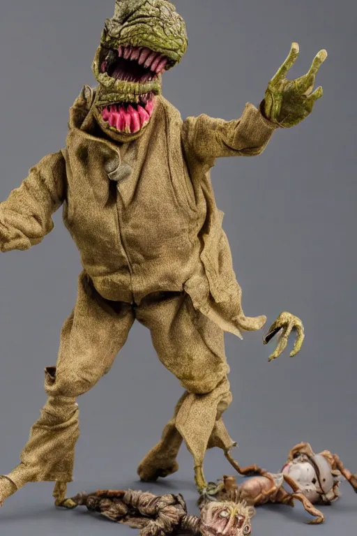 Image similar to mugwump action figure, product photography, vintage, collectible