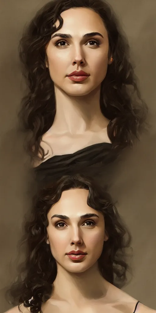 Image similar to Gal Gadot, victorian era, by Wangjie Li, artstation, trending on artstation, detailed, 4k