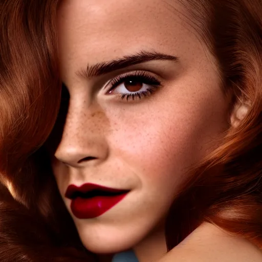 Image similar to Emma Watson as Jessica Rabbit, (EOS 5DS R, modelsociety, symmetric balance)