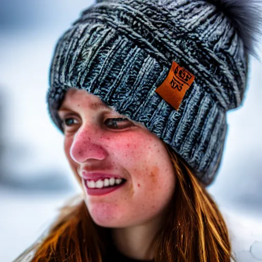Image similar to a kiwi wearing a wooly hat! Ultra realistic! 25mm f/1.7 ASPH Lens!