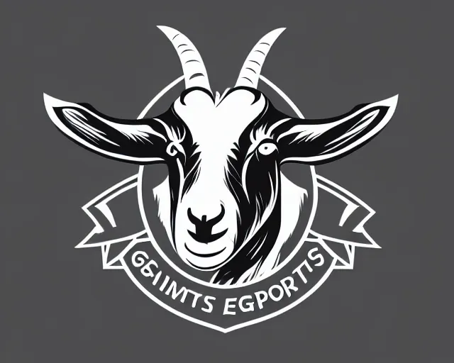 Image similar to goat esports logo vector art, logo design, esports, deep focus, d & d, fantasy, intricate, elegant, highly detailed, digital painting, artstation, concept art, matte, sharp focus, illustration, hearthstone,