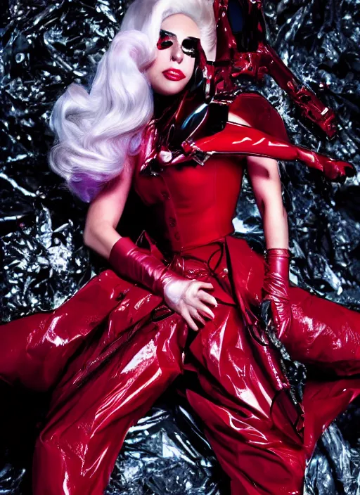 Image similar to lady gaga by nick knight, born this way, born this way album, red weapon 8 k s 3 5, cooke anamorphic / i lenses, highly detailed, cinematic lighting