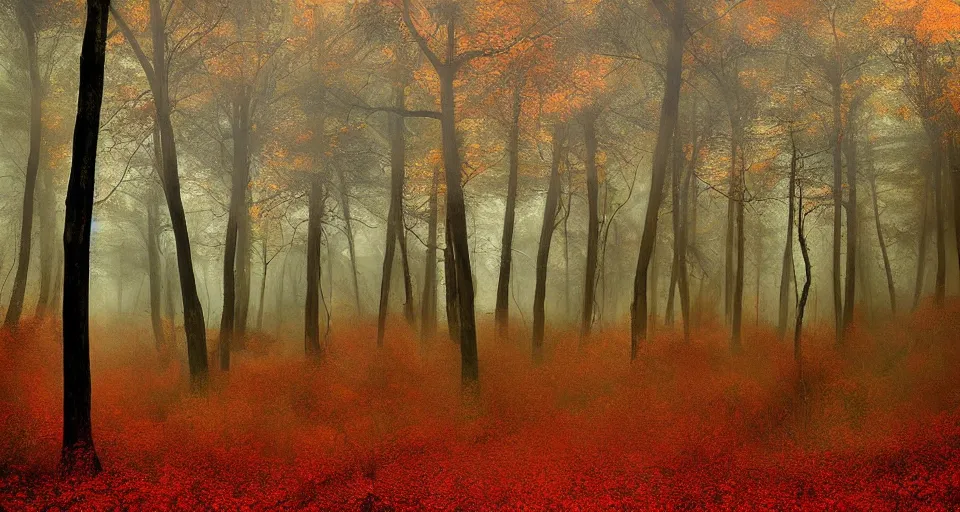 Image similar to Enchanted and magic forest, by Peter Holme III