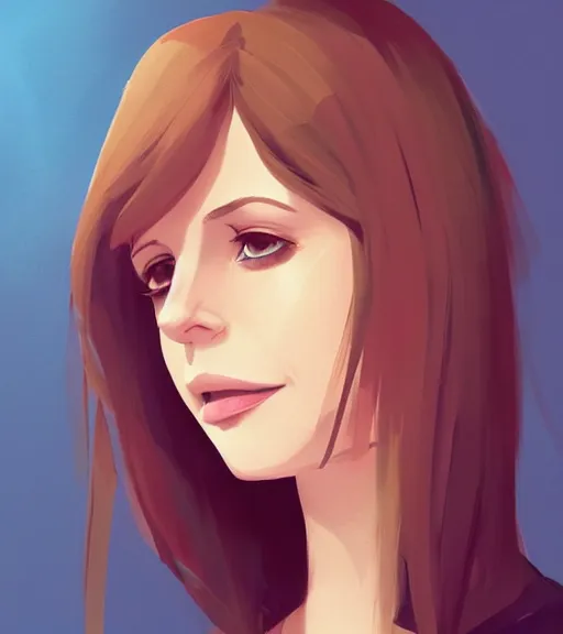 Image similar to face icon stylized minimalist sarah michelle gellar, loftis, cory behance hd by jesper ejsing, by rhads, makoto shinkai and lois van baarle, ilya kuvshinov, rossdraws global illumination