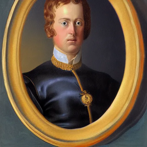 Image similar to detailed painting portrait of Prince Xavier of Bourbon-Parma 4K details