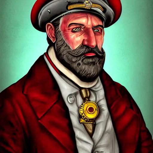 Image similar to portrait of dr. livesey from the soviet cartoon treasure island, highly detailed, centered, digital painting