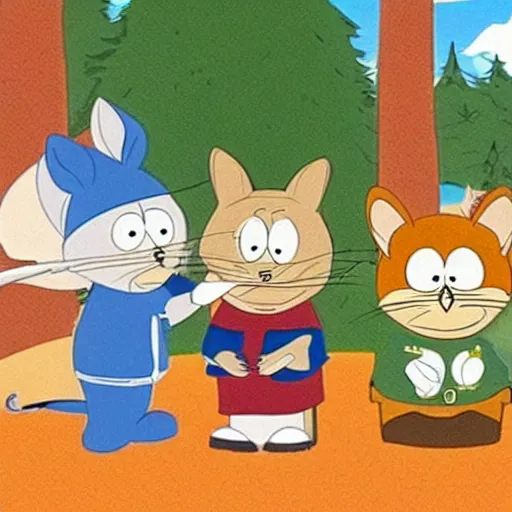 Image similar to tom and jerry in south park