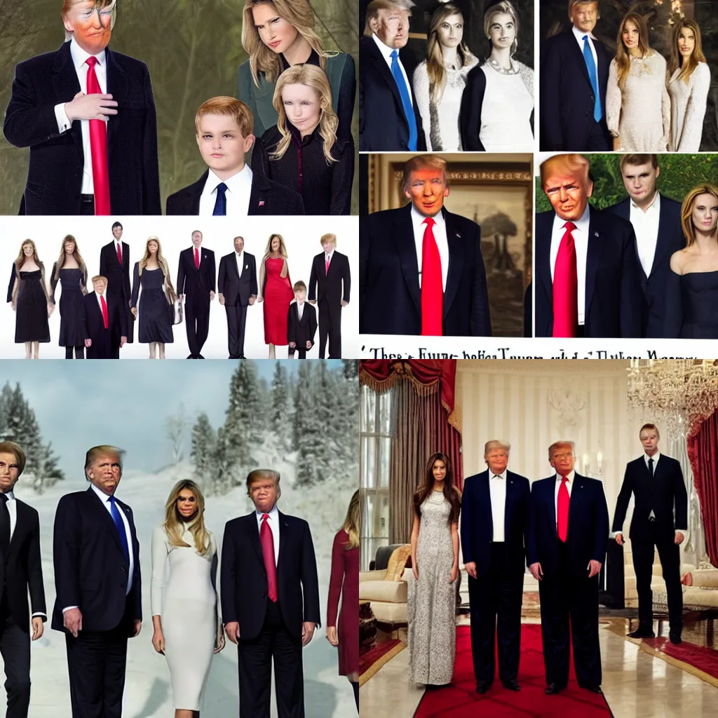 Prompt: the trump family as the Cullen family