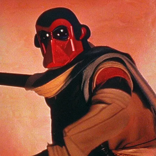 Prompt: a still of tengu in star wars 1 9 7 7, realistic, photorealistic, detailed,