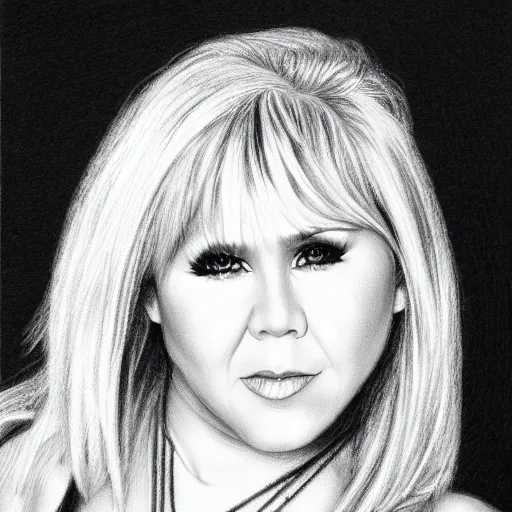 Image similar to samantha fox pencil drawing