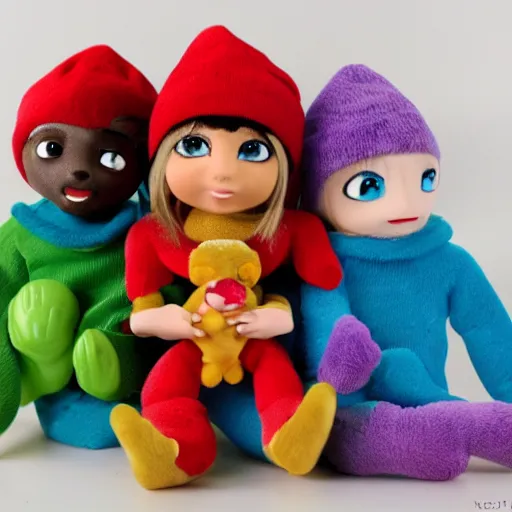 Prompt: saint seiya beanie babies