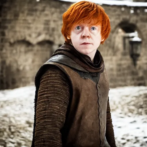 Image similar to rupert grint as ron weasley in game of thrones