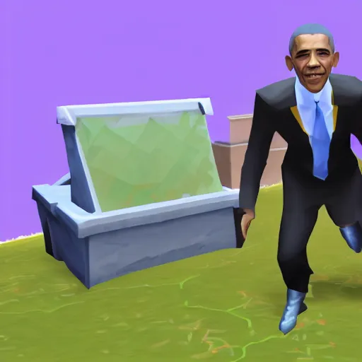 Prompt: obama in runescape