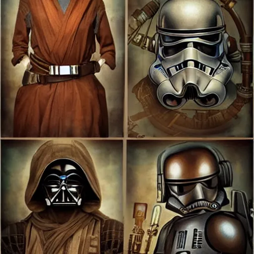 Image similar to star wars, steampunk.