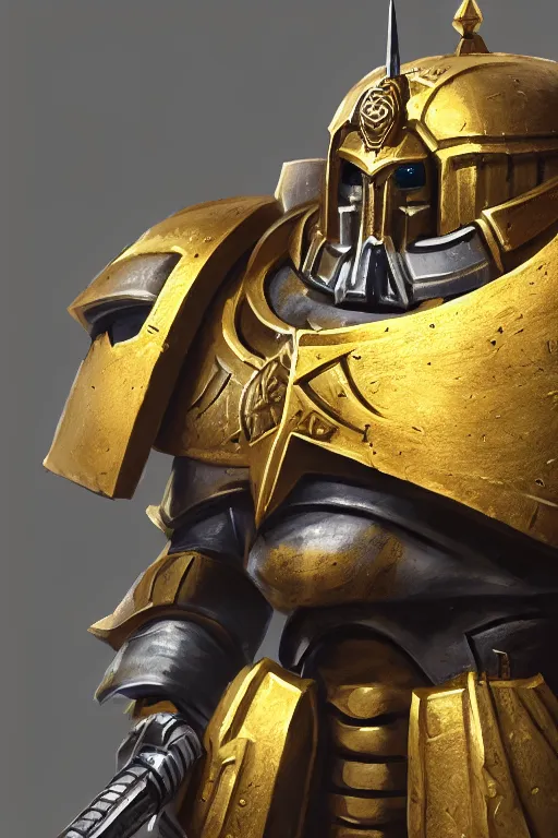 Image similar to armor portrait heros warhammer 4 0 k horus heresy fanart - the primarchs emperor by johannes helgeson animated with vfx concept artist & illustrator global illumination ray tracing hdr fanart arstation zbrush central hardmesh 8 k octane renderer comics stylized