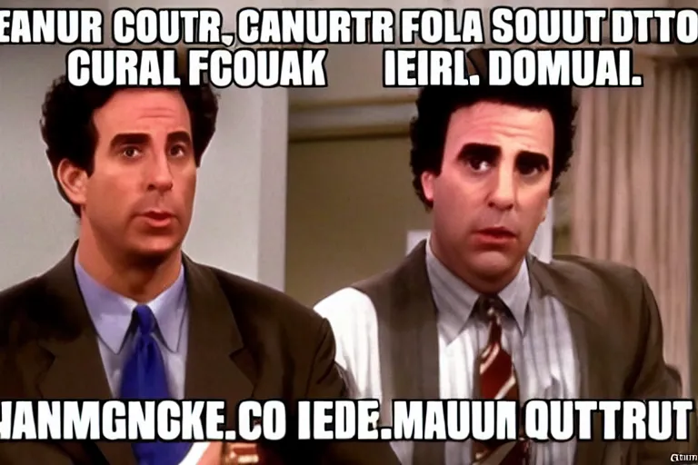 Image similar to Default Counter Strike terrorist character in Seinfeld speaking to George
