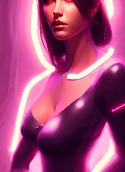 Cyberpunk Girl - Neon Mirra - Digital Art, Fantasy & Mythology