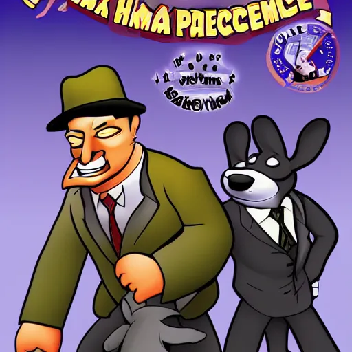 Image similar to Sam and Max Freelance Police as humans