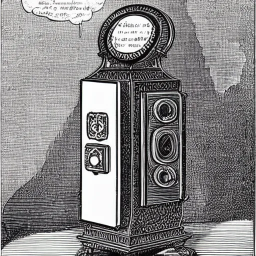 Image similar to victorian age smartphone