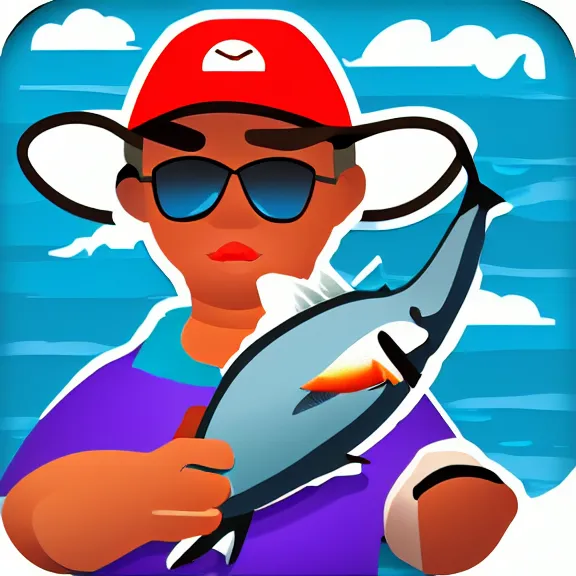 Image similar to icon for mobile fishing app