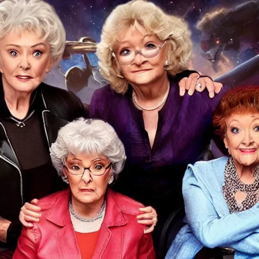 Image similar to Avengers Endgame (2019) played by the the Golden Girls