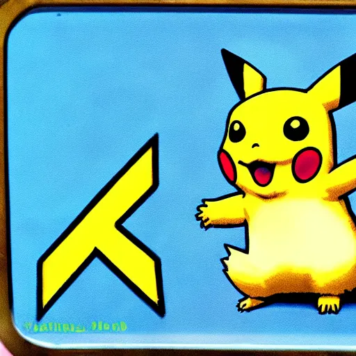 Image similar to a mirror Pikachu