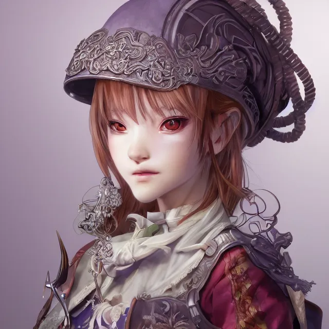 Image similar to studio portrait of neutral good colorful female cleric bard healer as absurdly beautiful, elegant, young sensual anime girl, ultrafine hyperrealistic detailed face illustration by kim jung gi, irakli nadar, intricate linework, sharp focus, bright colors, matte, octopath traveler, final fantasy, unreal engine highly rendered, global illumination, radiant light, intricate environment